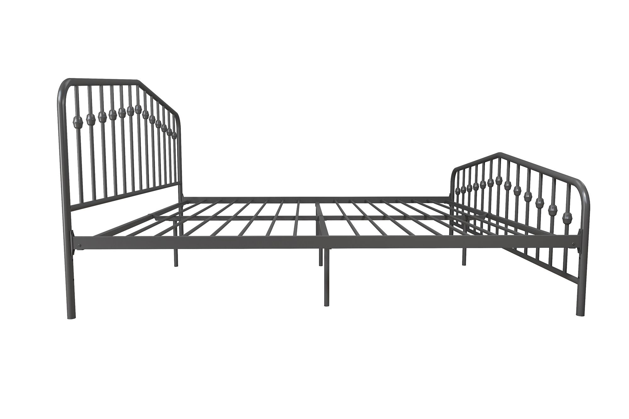 Novogratz Bushwick Metal Bed - Gray - King