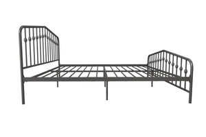 Novogratz Bushwick Metal Bed - Gray - King