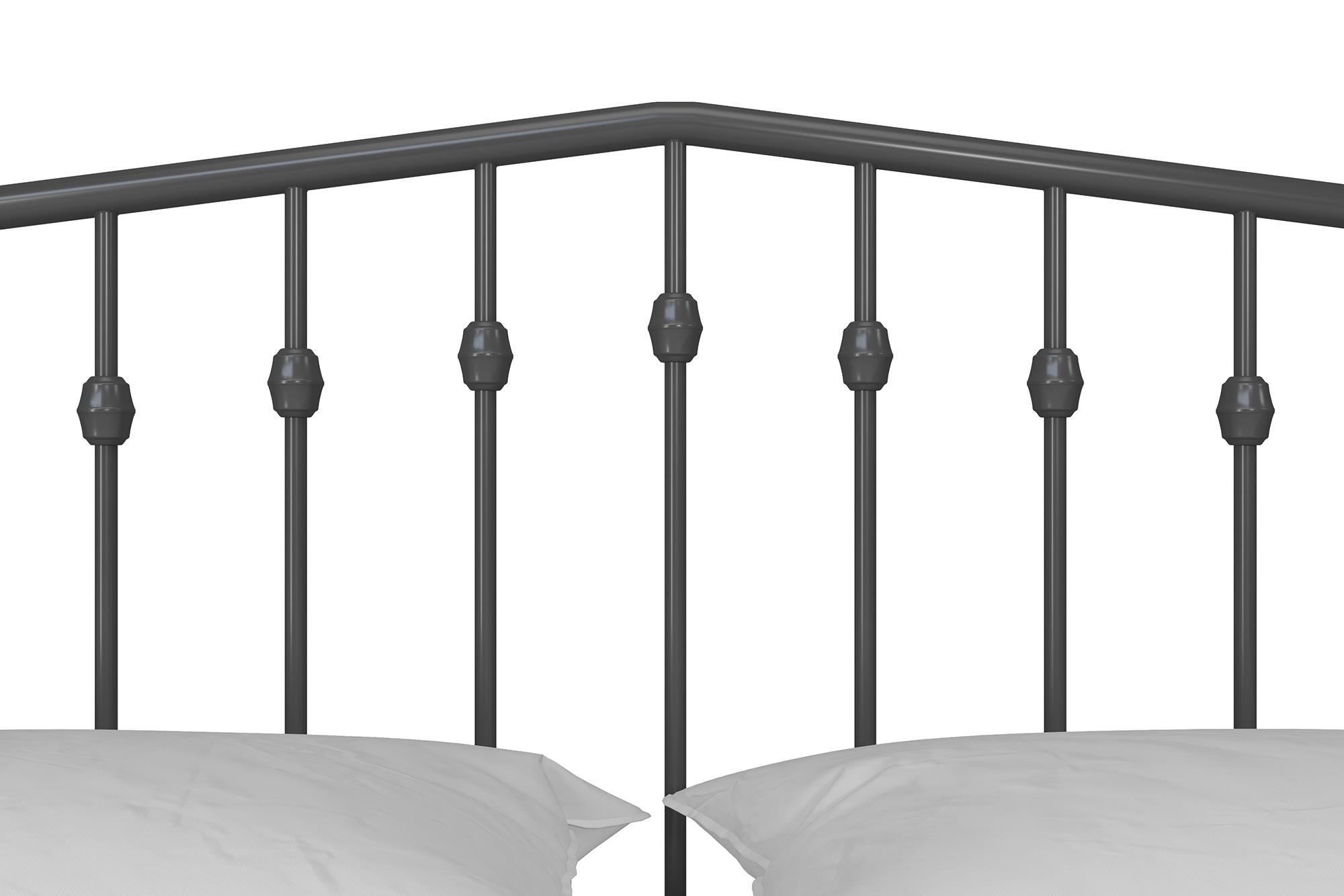 Novogratz Bushwick Metal Bed - Gray - King