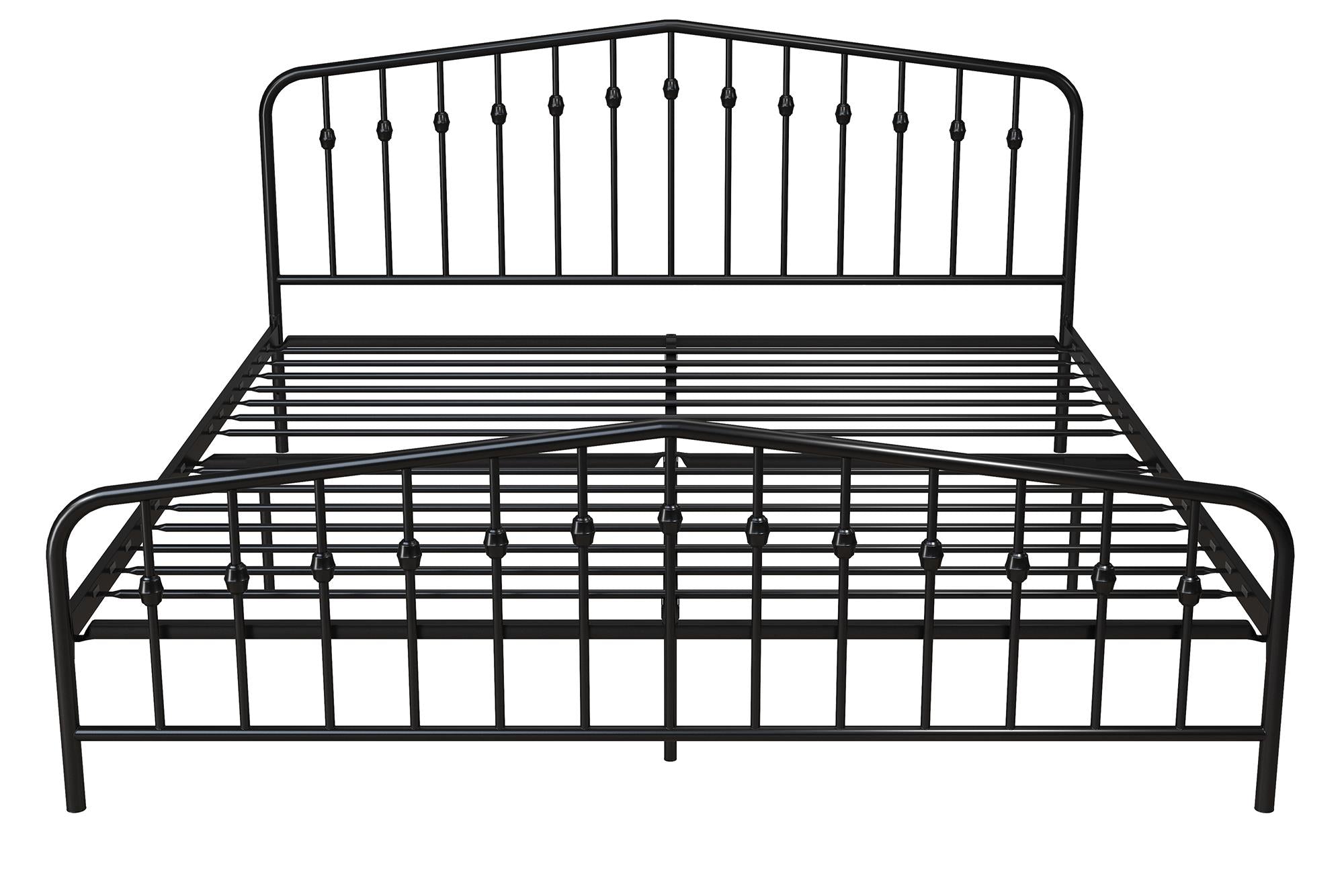 Novogratz Bushwick Metal Bed - Black - King