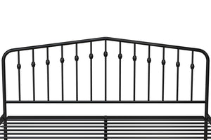 Novogratz Bushwick Metal Bed - Black - King