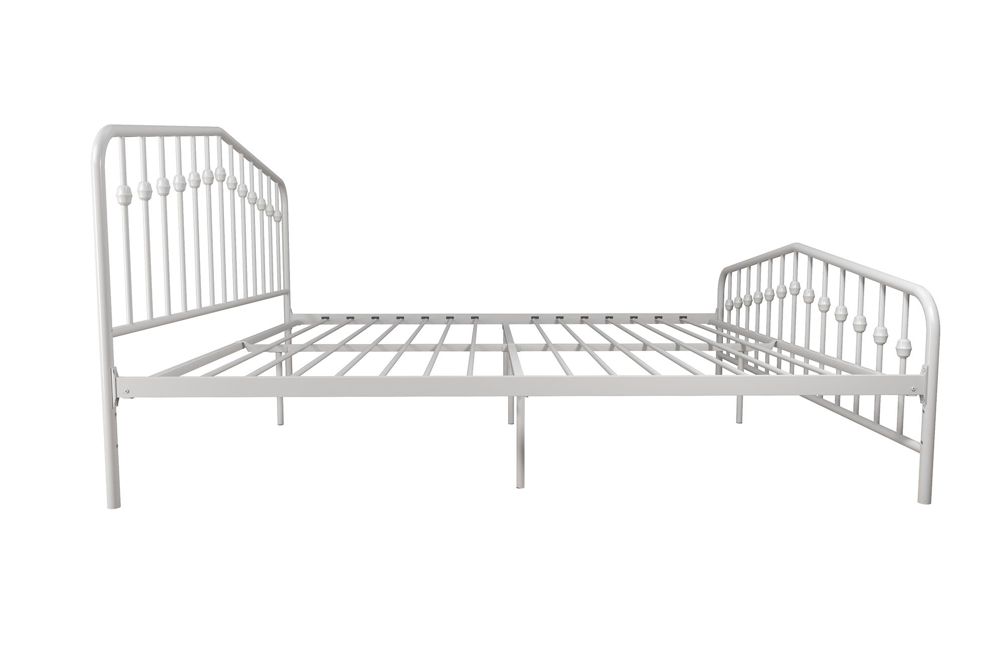 Novogratz Bushwick Metal Bed - White - King