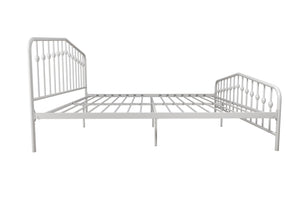 Novogratz Bushwick Metal Bed - White - King