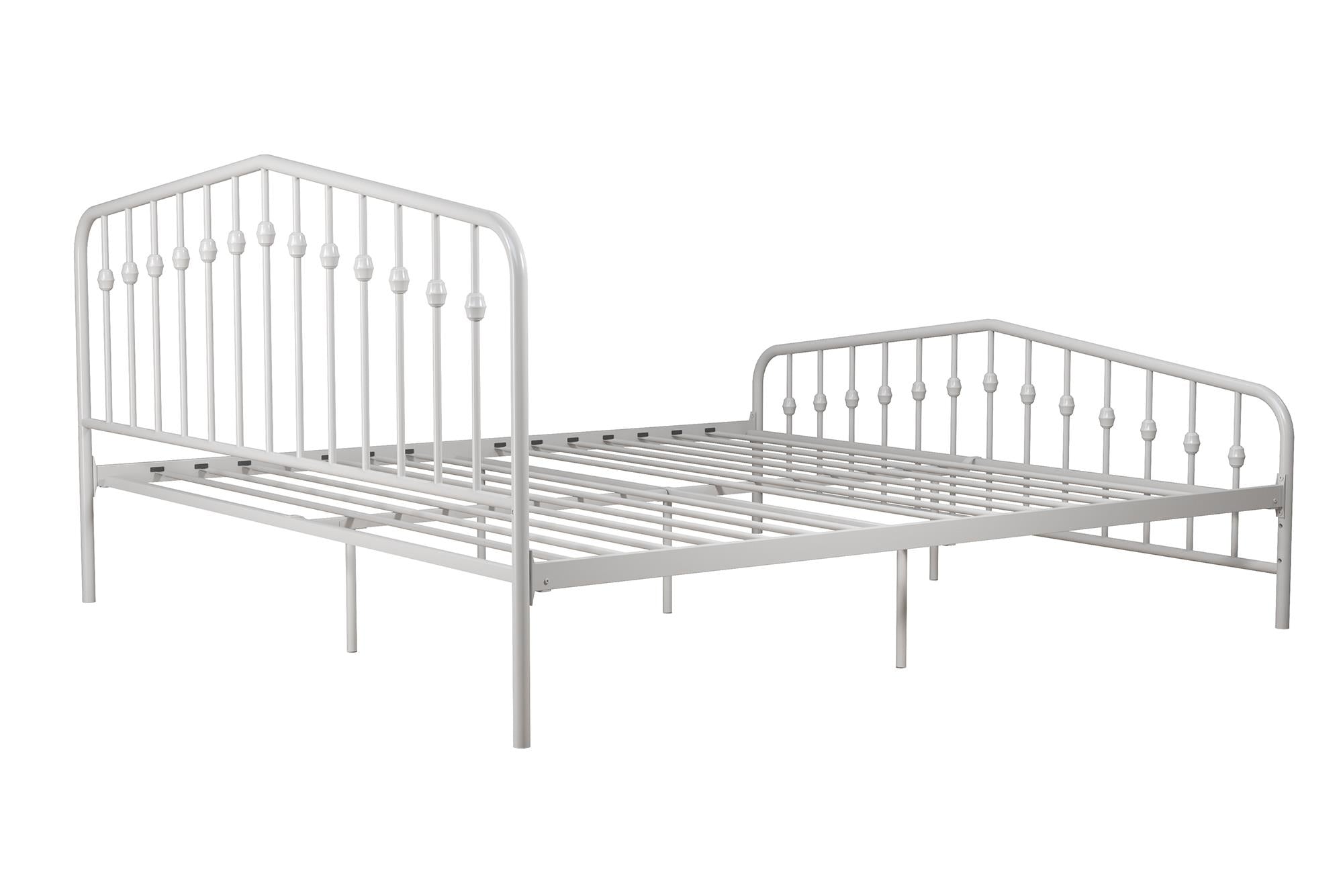 Novogratz Bushwick Metal Bed - White - King