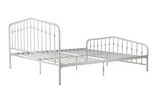 Novogratz Bushwick Metal Bed - White - King