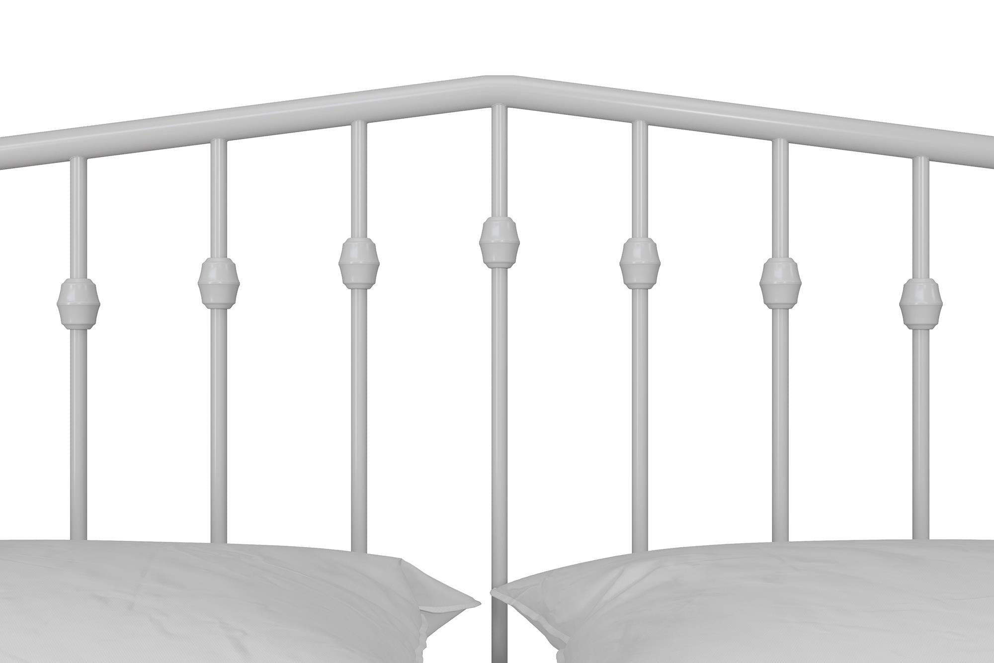 Novogratz Bushwick Metal Bed - White - King