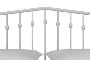 Novogratz Bushwick Metal Bed - White - King
