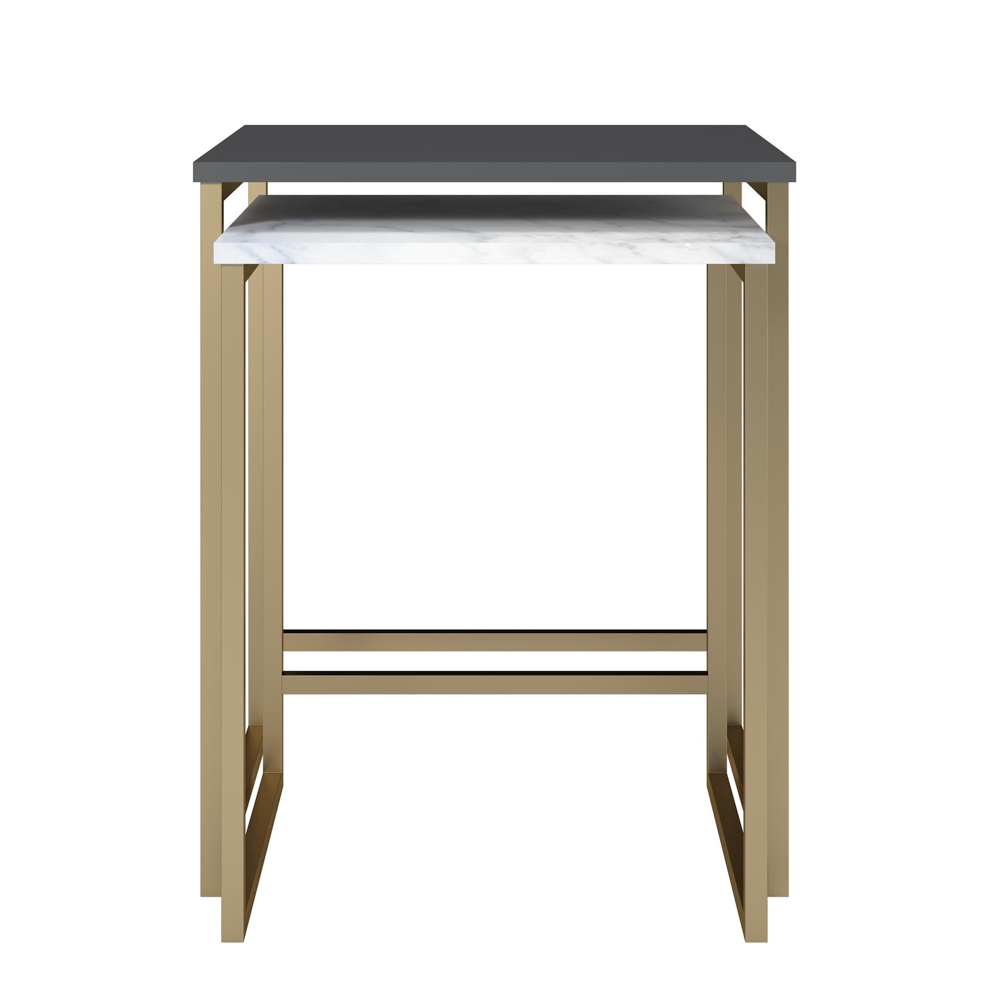 CosmoLiving Scarlett Nesting Tables - Graphite Grey