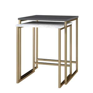 CosmoLiving Scarlett Nesting Tables - Graphite Grey