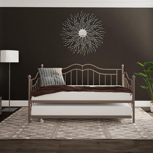 DHP Tokyo Metal Daybed with Trundle - Bronze - Twin