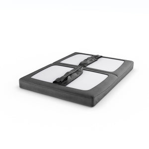 DHP Elbern Futon Set with Metal Frame and Mattress - Gray - Full