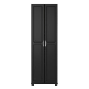 Systembuild Evolution Kendall 24" Utility Storage Cabinet - Black