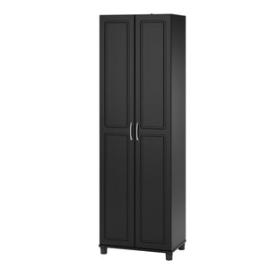 Systembuild Evolution Kendall 24" Utility Storage Cabinet - Black