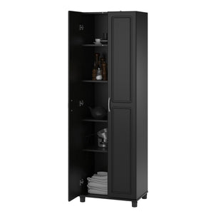 Systembuild Evolution Kendall 24" Utility Storage Cabinet - Black