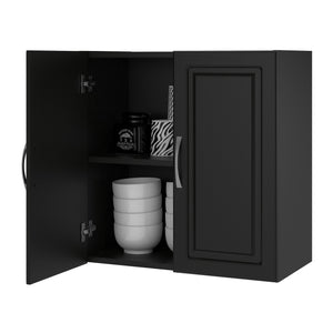 Systembuild Evolution Kendall 24" Wall Cabinet - Black