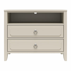 Novogratz Her Majesty 2 Drawer Nightstand - White