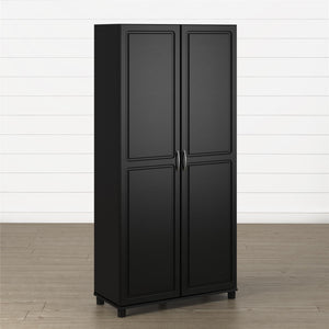 Systembuild Evolution Kendall 36" Utility Storage Cabinet - Black