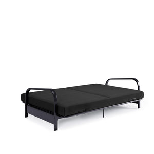 DHP Elbern Futon Set with Metal Frame and Mattress - Black - Full