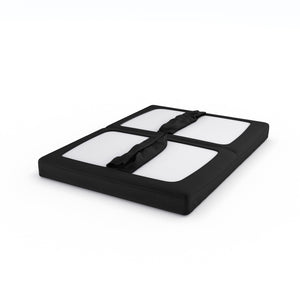DHP Elbern Futon Set with Metal Frame and Mattress - Black - Full