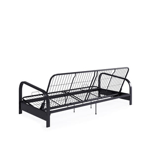 DHP Elbern Futon Set with Metal Frame and Mattress - Blue - Full