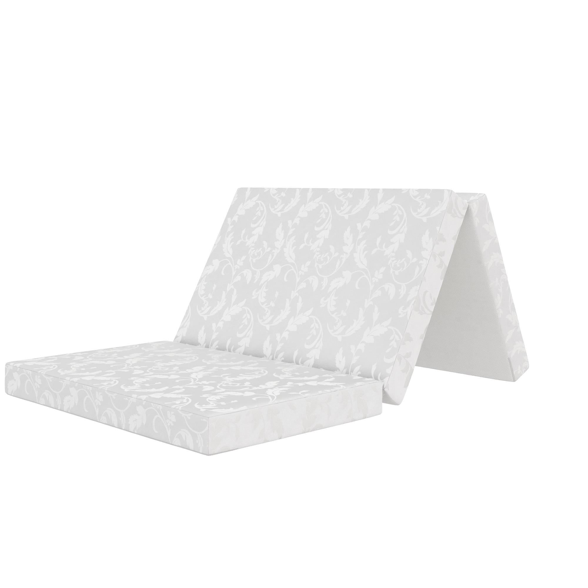 DHP  4" Tri-Folding Mattress - White - Twin