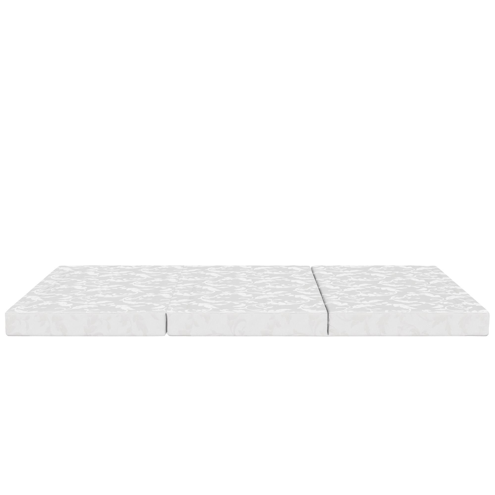 DHP  4" Tri-Folding Mattress - White - Twin