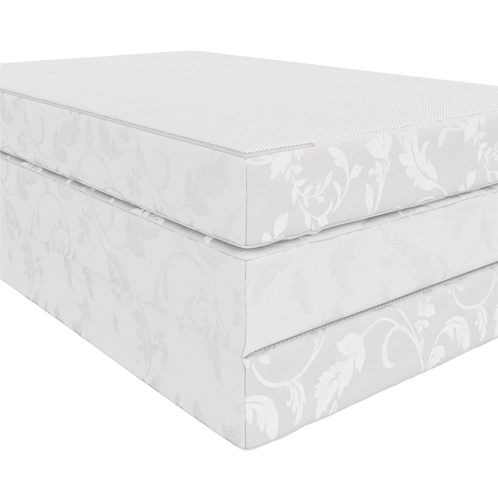 DHP  4" Tri-Folding Mattress - White - Twin