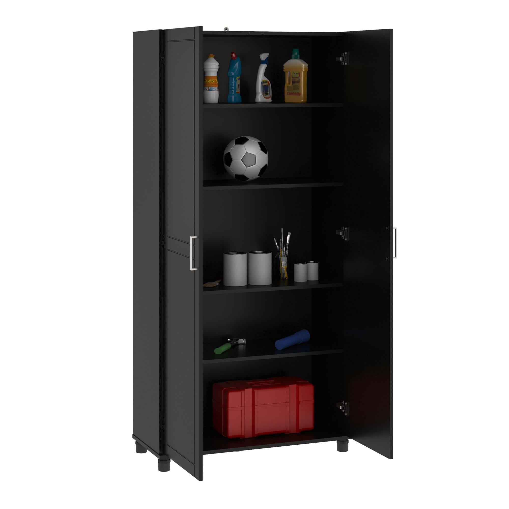 Systembuild Evolution Callahan 36" Utility Storage Cabinet - Black