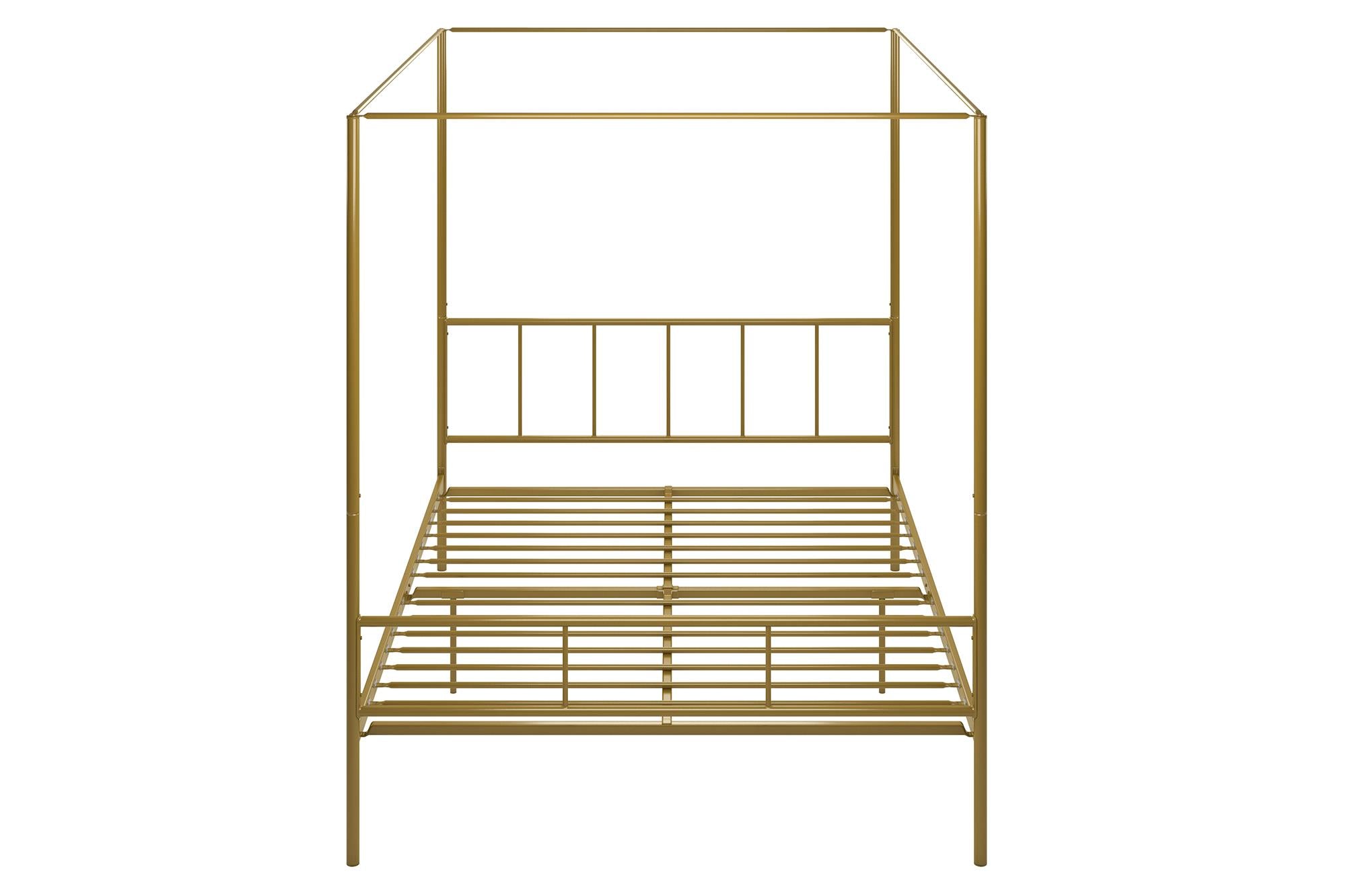 Novogratz Marion Canopy Bed - Gold - Queen