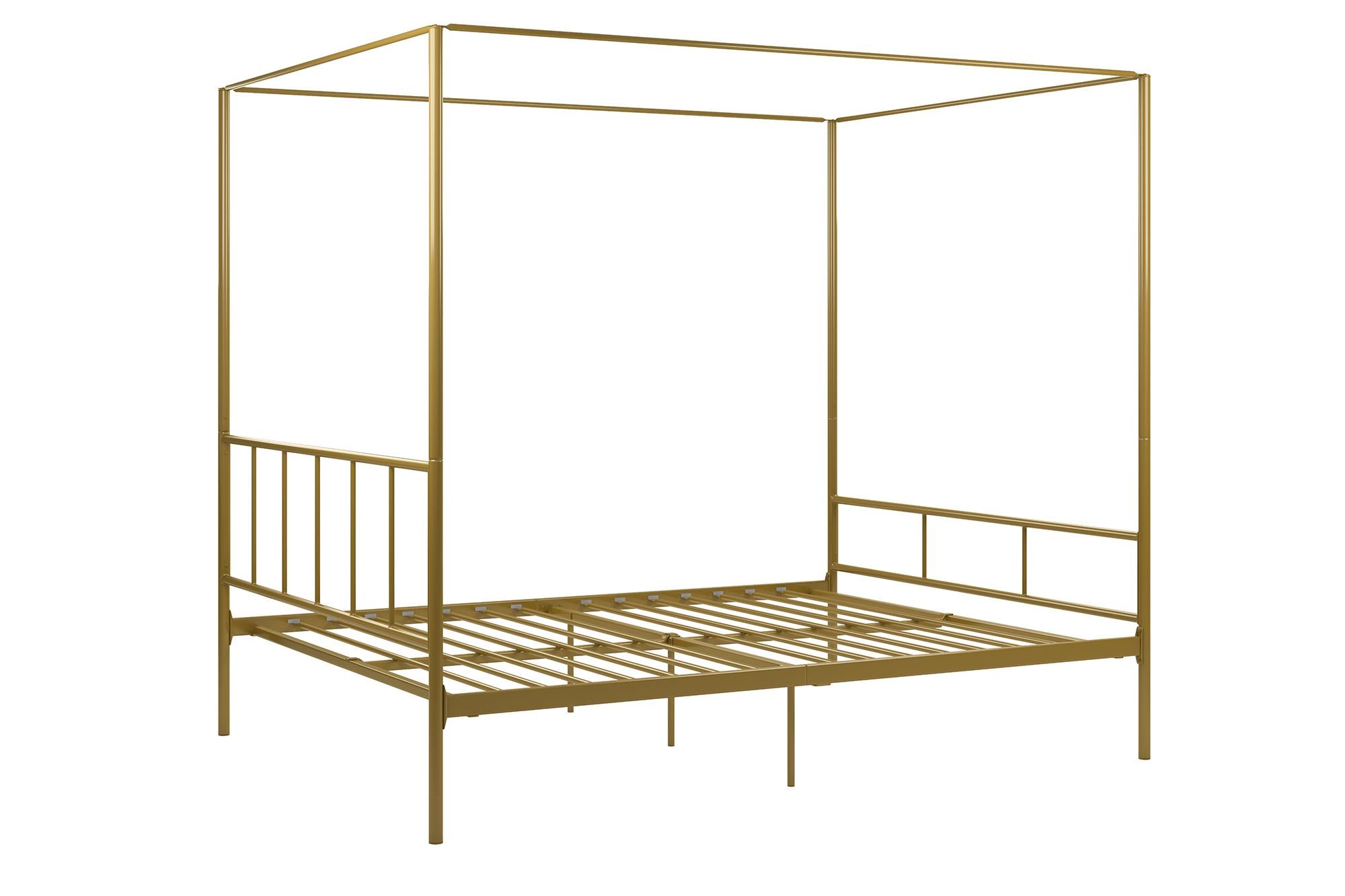 Novogratz Marion Canopy Bed - Gold - Queen