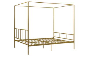 Novogratz Marion Canopy Bed - Gold - Queen