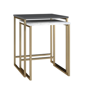 CosmoLiving Scarlett Nesting Tables - Graphite Grey
