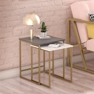 CosmoLiving Scarlett Nesting Tables - Graphite Grey