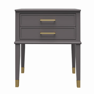 CosmoLiving Westerleigh End Table - Graphite Grey
