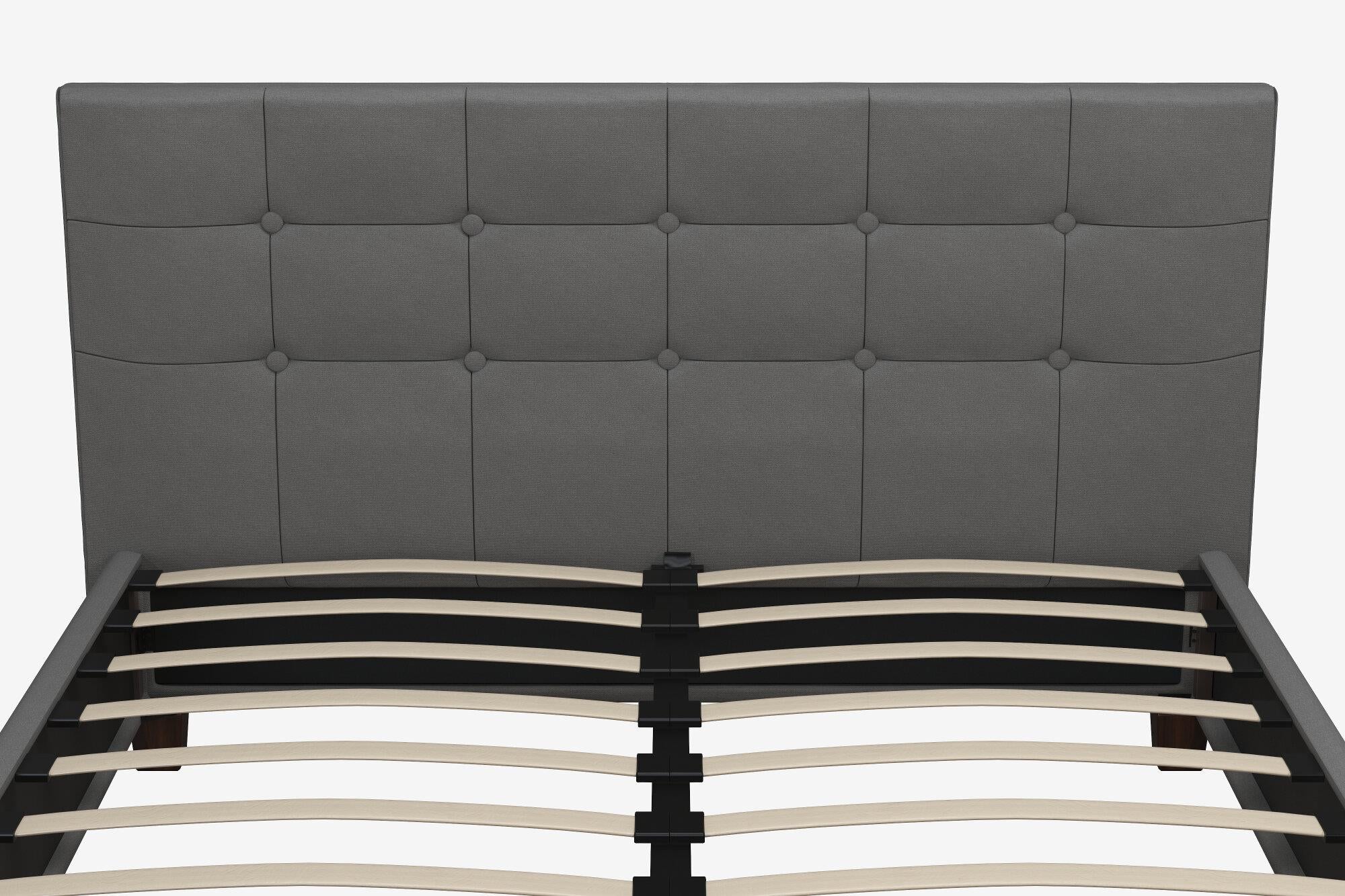 DHP Rose Upholstered Bed Frame - Gray - Queen