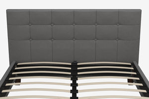 DHP Rose Upholstered Bed Frame - Gray - Queen