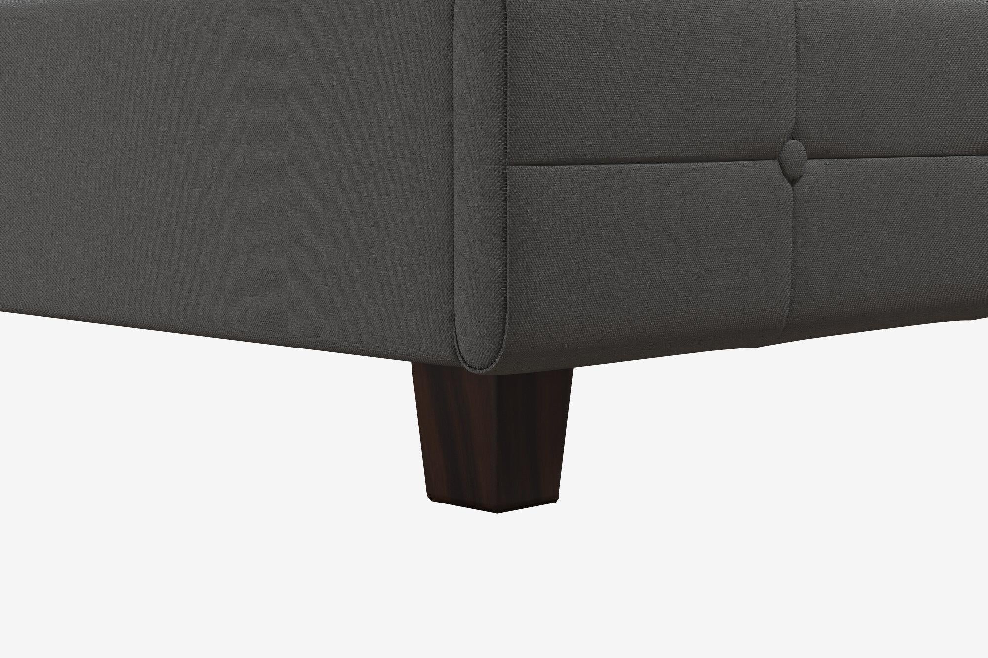 DHP Rose Upholstered Bed Frame - Gray - Queen