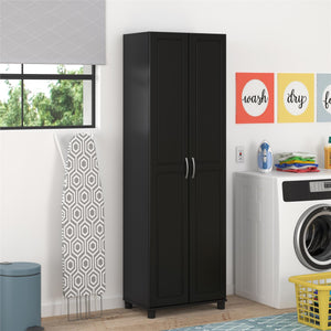 Systembuild Evolution Kendall 24" Utility Storage Cabinet - Black