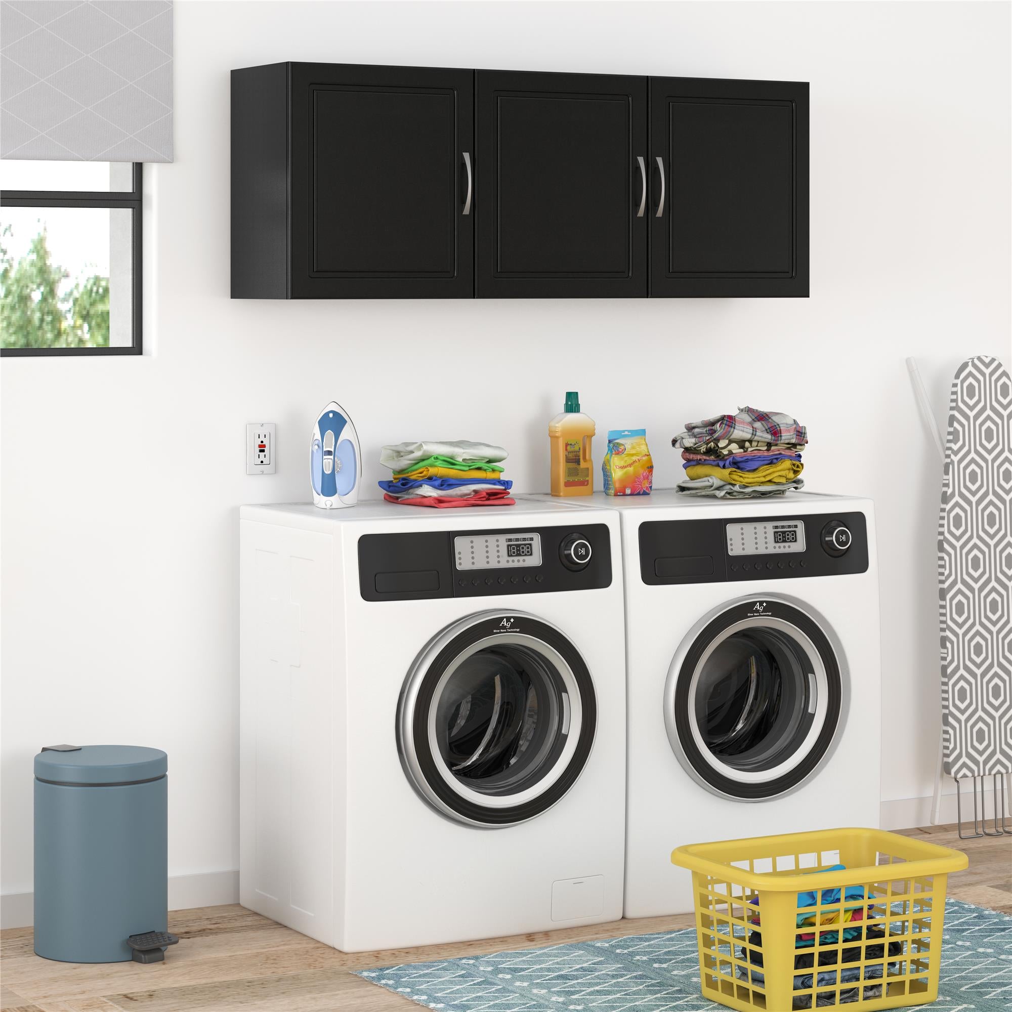 Systembuild Evolution Kendall 54" Wall Cabinet - Black