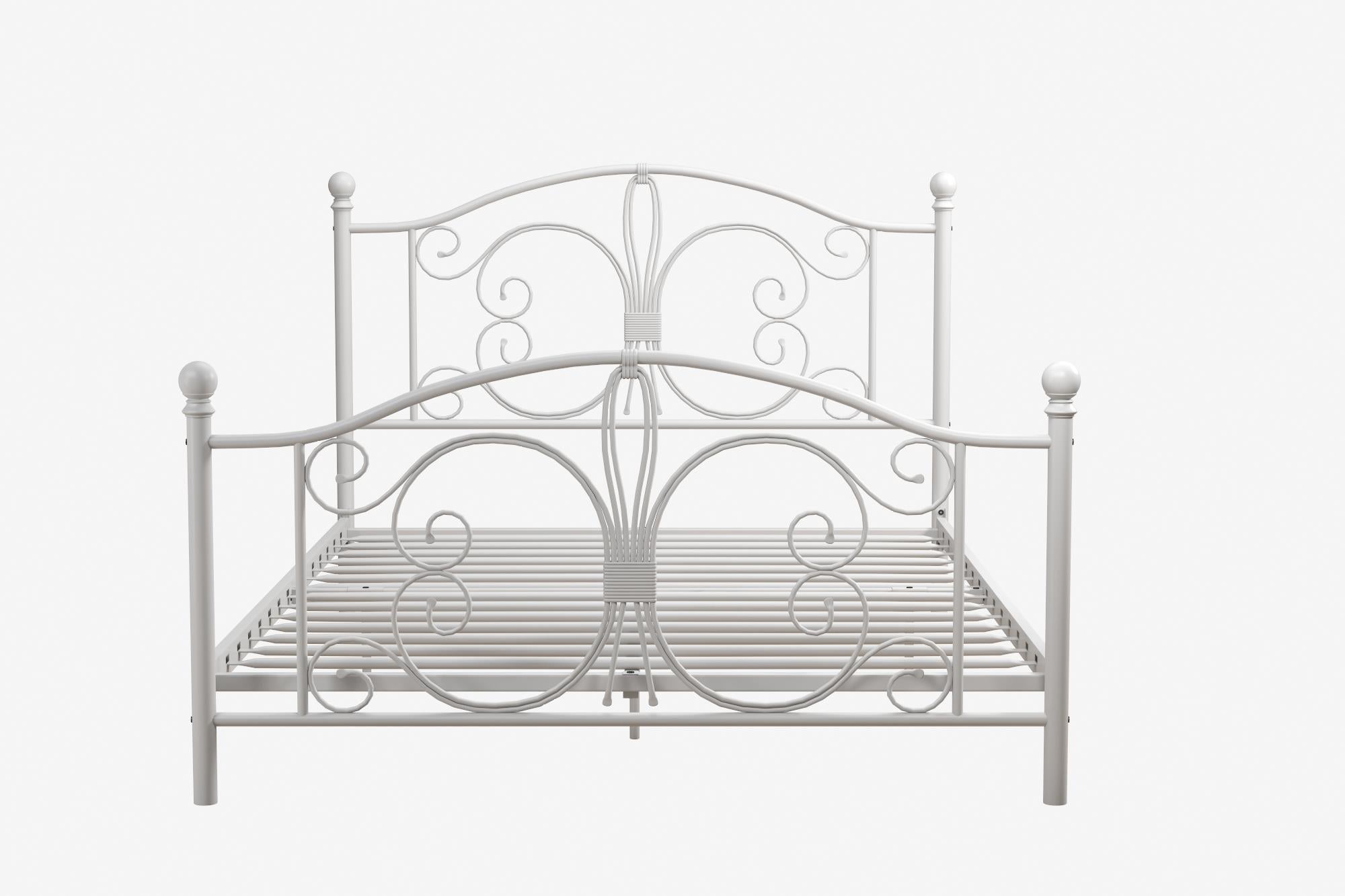 DHP Bombay Metal Bed Frame - White - Full