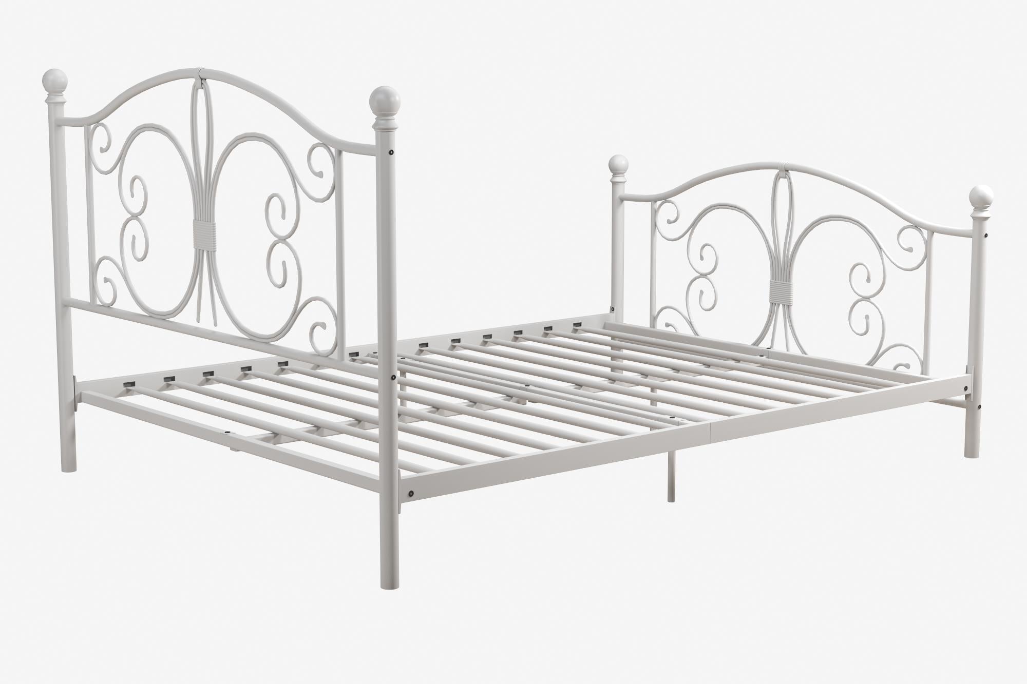 DHP Bombay Metal Bed Frame - White - Full