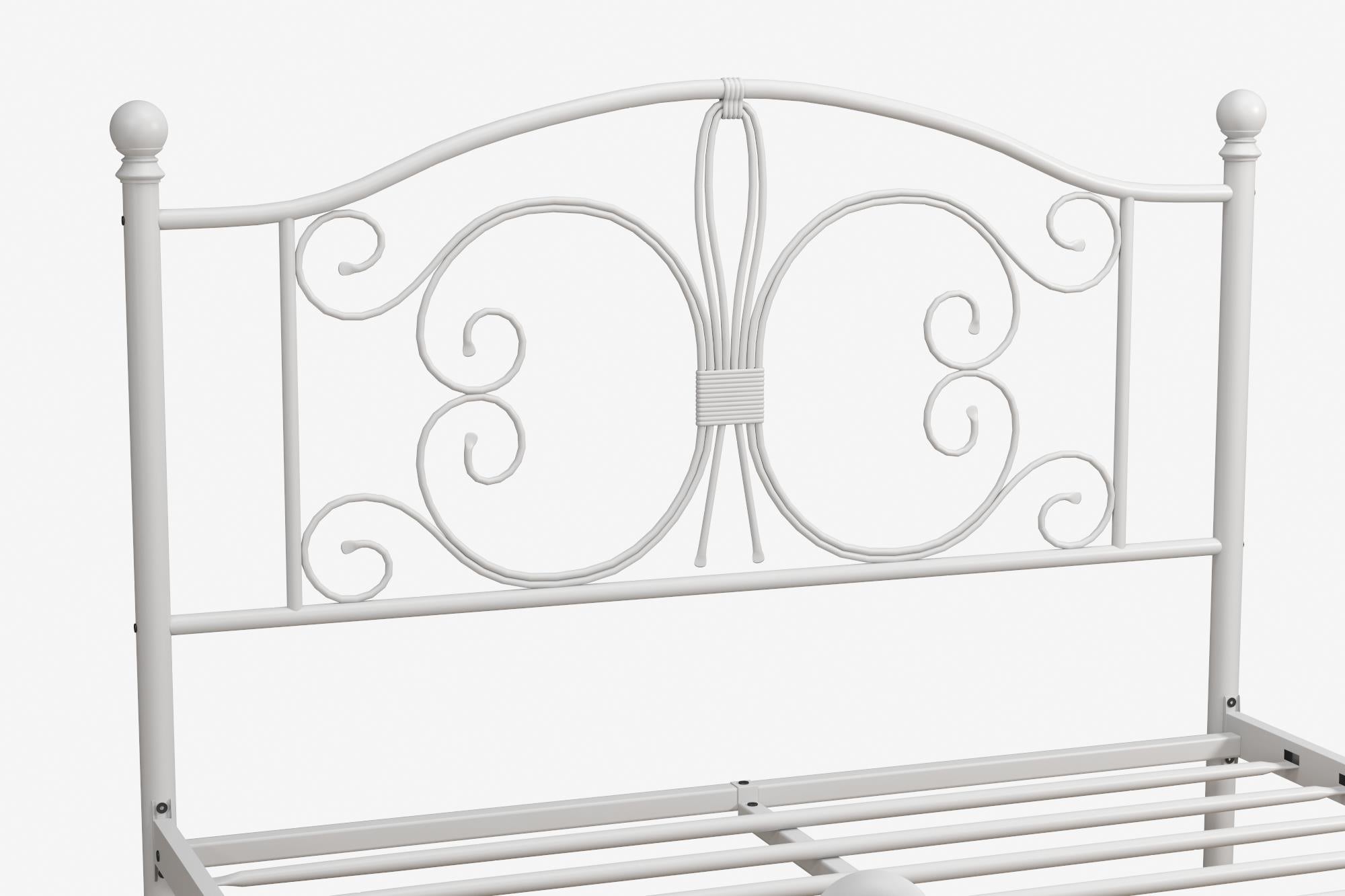 DHP Bombay Metal Bed Frame - White - Full