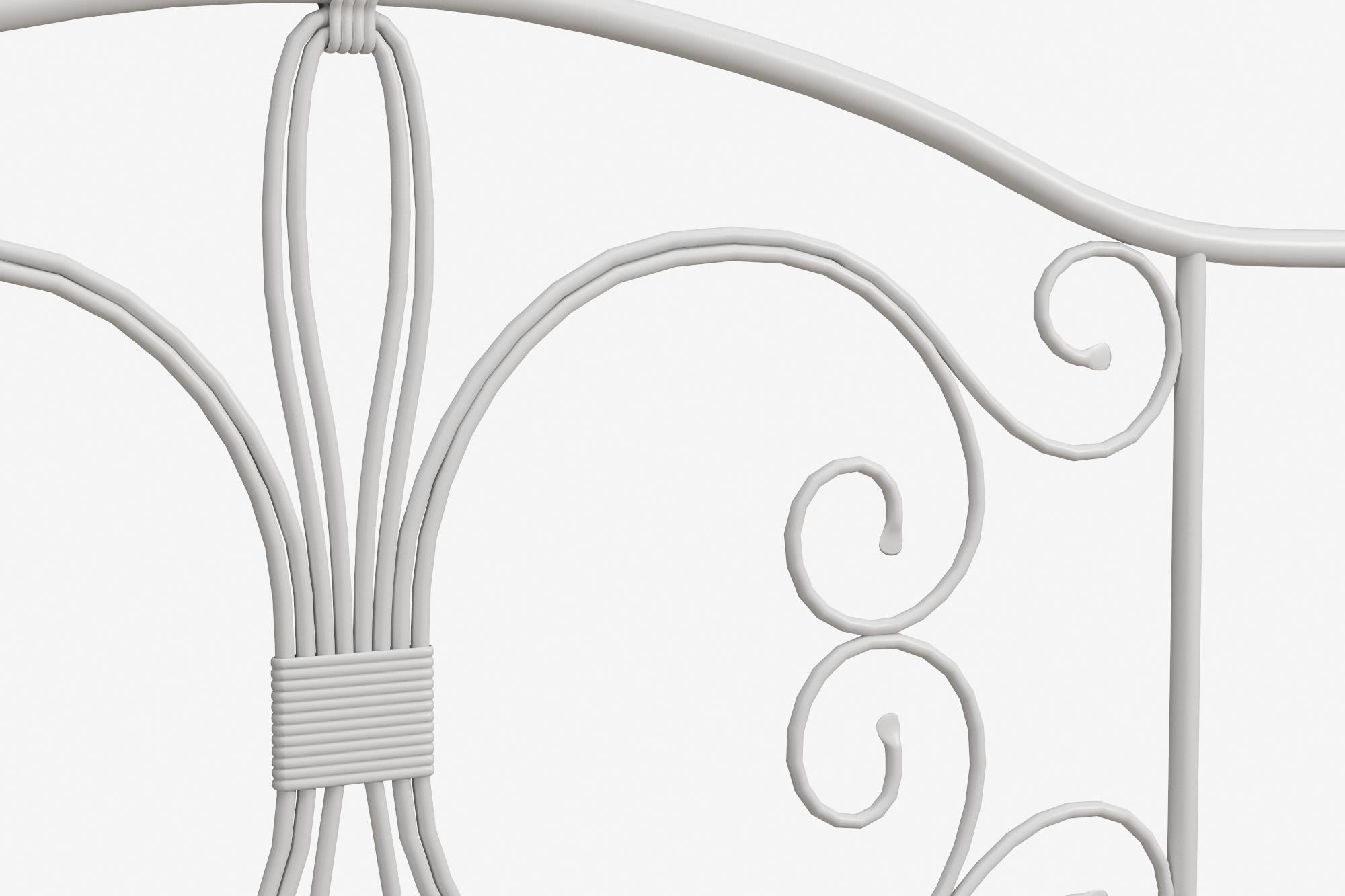 DHP Bombay Metal Bed Frame - White - Full