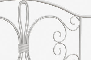 DHP Bombay Metal Bed Frame - White - Full