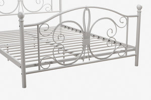 DHP Bombay Metal Bed Frame - White - Full