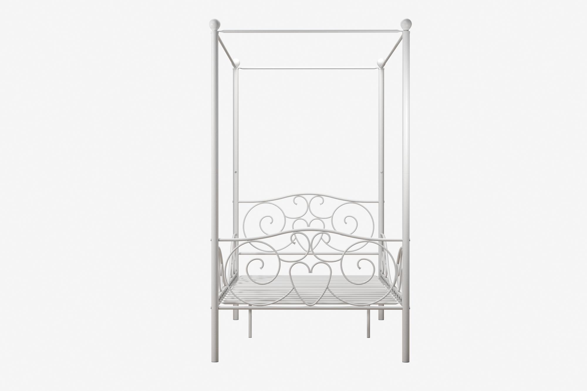 DHP Canopy Metal Bed - White - Twin