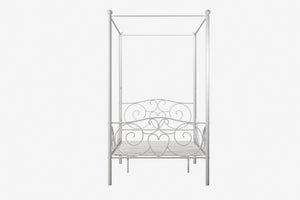 DHP Canopy Metal Bed - White - Twin