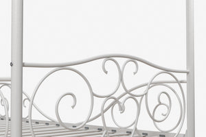 DHP Canopy Metal Bed - White - Twin