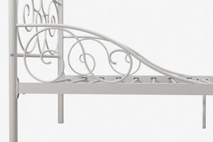DHP Canopy Metal Bed - White - Twin