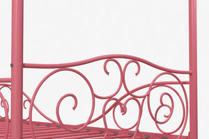 DHP Canopy Metal Bed - Pink - Twin